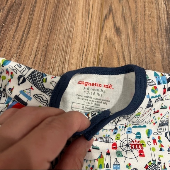 NWT Magnetic Me Organic Cotton Fun Fair Romper Shortall - Picture 4 of 5